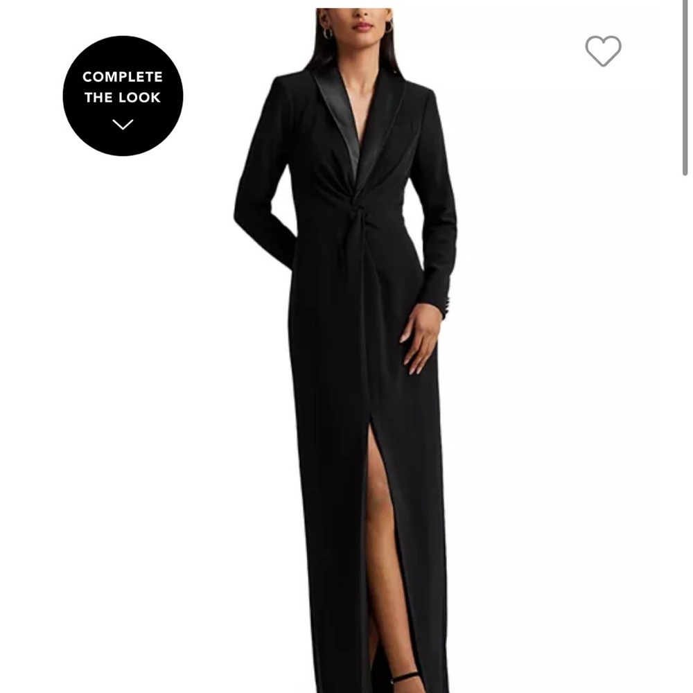 Lauren Ralph Lauren Tuxedo Style Gown